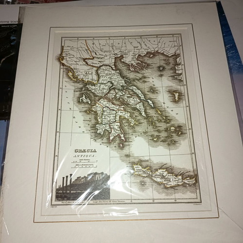 Two Greek photo prints new, Syros 1920 and Greece
