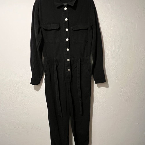 Denim overalls Miss Bonbon used, size M, black