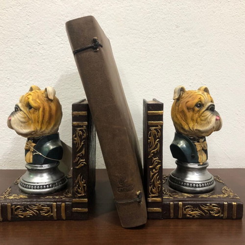 Bookends 2 with handmade binding and leather notebook new