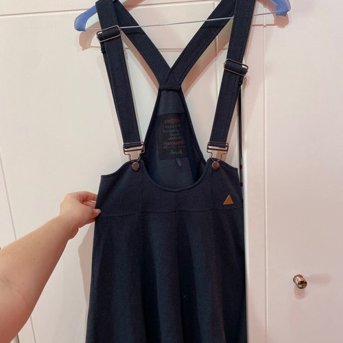 Attrattivo salopette skirt like new, dark blue, size S