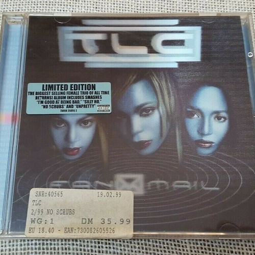 TLC FanMail CD used, Limited Edition, Lenticular Case