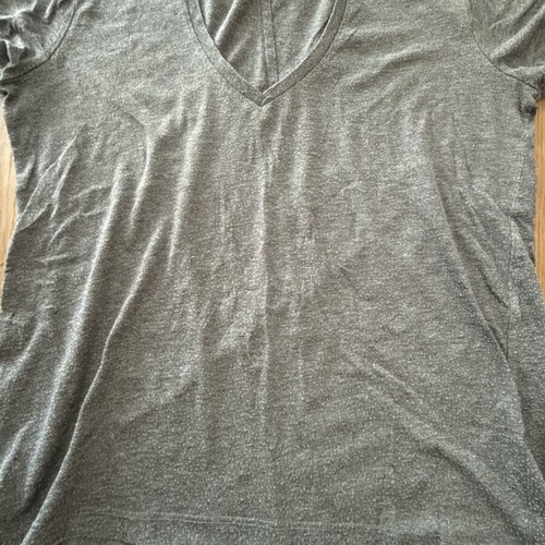 Zara T-shirt small grey V-neck