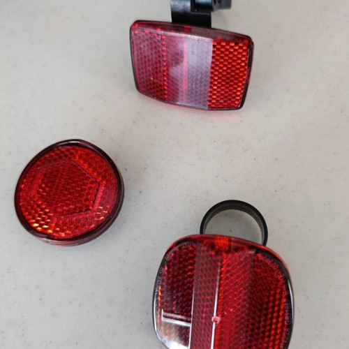 Bicycle light reflectors like new, set of 4 pieces