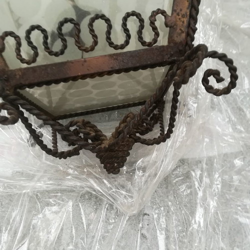 Antique lamp used, handmade, over 70 years old