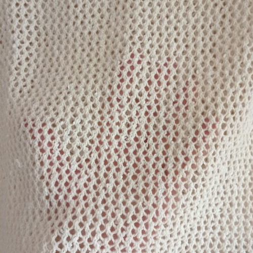 Esmara knitted oversized cream sweater used, perforated design