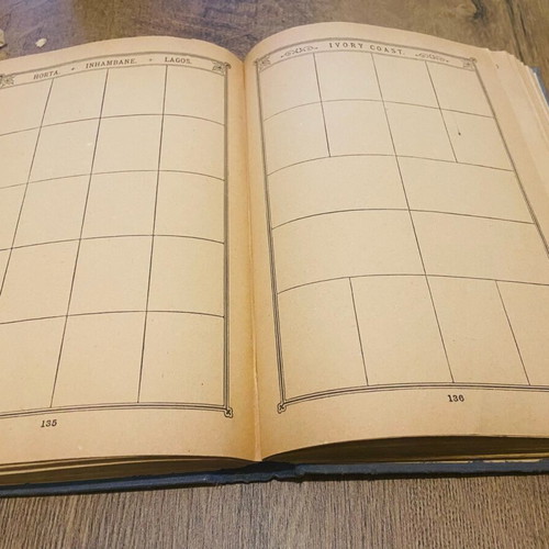 Lincoln stamp album used, 10th edition, circa 1910
