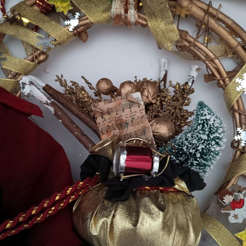 Handmade Christmas hanging ornament used