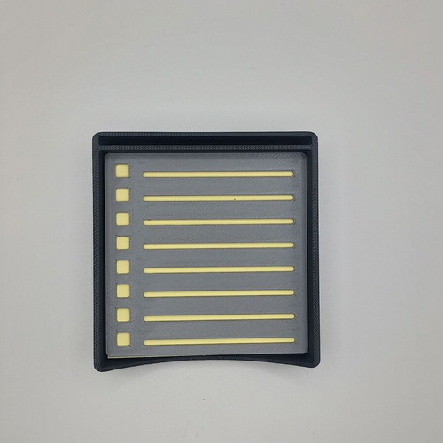 Post-it holder with stencil made to order