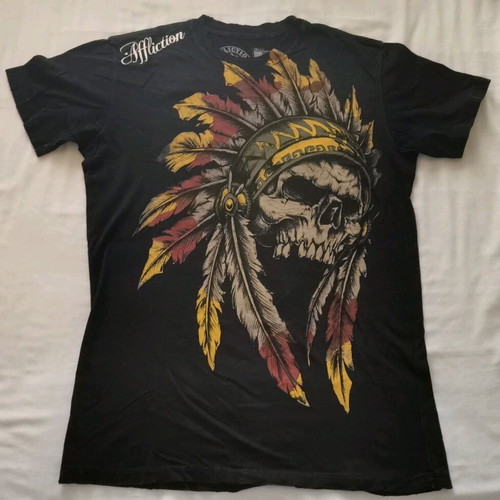 Affliction t-shirt new, size medium, black