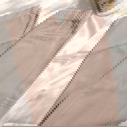 Μπεζ δροσερό παντελόνι με τσέπες πλαϊνές για κορίτσια