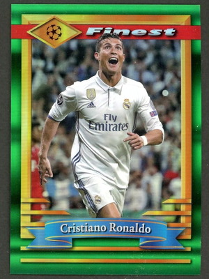 2022-23 Topps Finest Flashbacks CRISTIANO RONALDO Refractor JUMBO