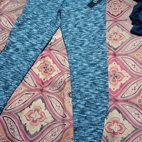 Gym leggings new, black and gray, size M