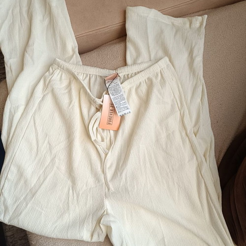 Pants airy cream XS new with tags, cool fabric