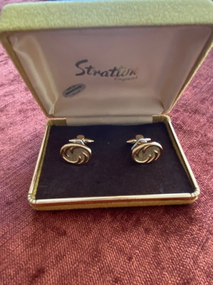 Stratton gold-plated cufflinks new