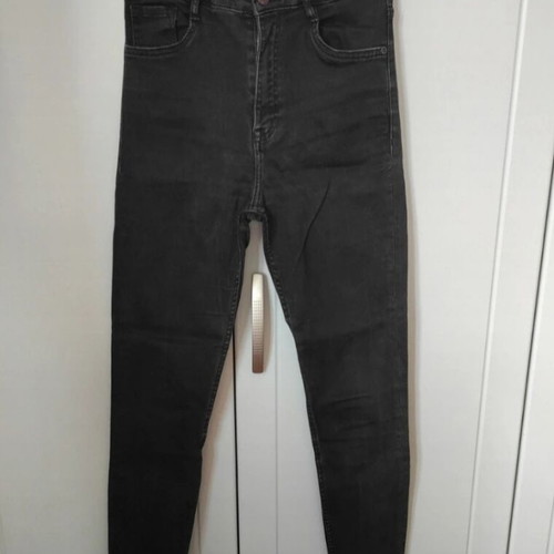 Zara Skinny Jeans Black High Waist Pants Used