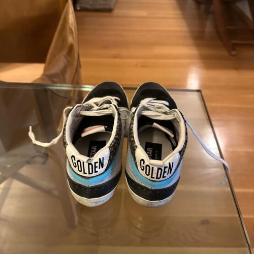Golden Goose athletic shoes like new, size 40, black and white