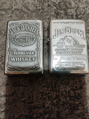 Zippo μεταχειρισμένα, πακέτο 2 με Jim Beam και Jack Daniels 2006-2008