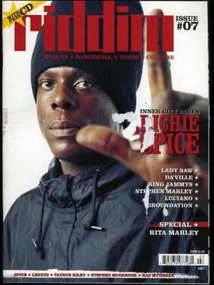 Riddim Issue 07 2007 Reggae Dancehall Tunes Culture περιοδικό μεταχειρισμένο