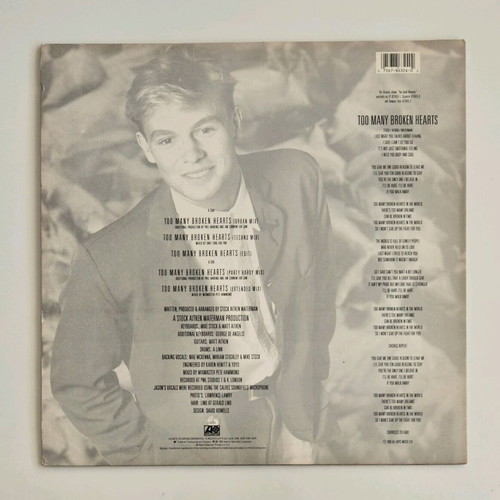 Jason Donovan Too Many Broken Hearts 12" Maxi Single Like New