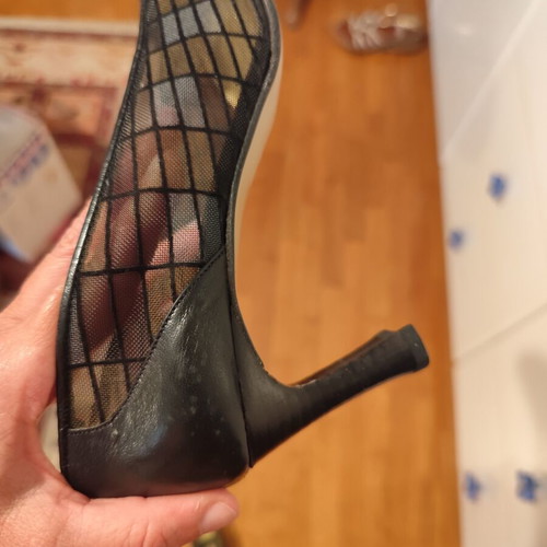 Broccoli vintage mesh heels size 38, black and brown