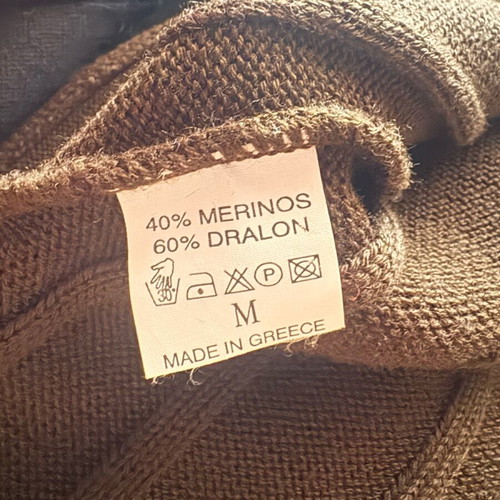 Figaro cardigan with fur collar size medium like new brown