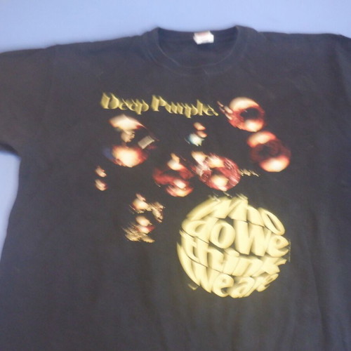 Authentic T-shirt Deep Purple Who Do We Think We Are!, size XL, black, in excellent condition