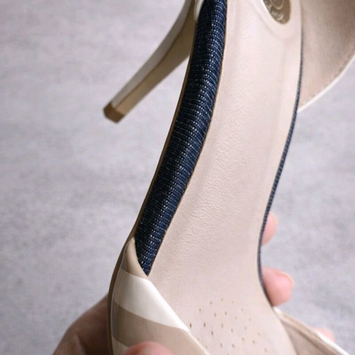 Axel d’Orsay Pumps 37 New Beige Stripe Heels with Bonus Mango Sandals