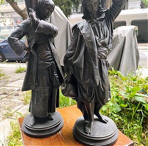 φιλελληνικά αγάλματα Moreau's ζευγάρι