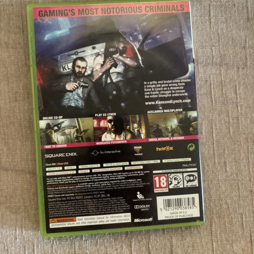 Kane & Lynch 2 Xbox 360 full English version