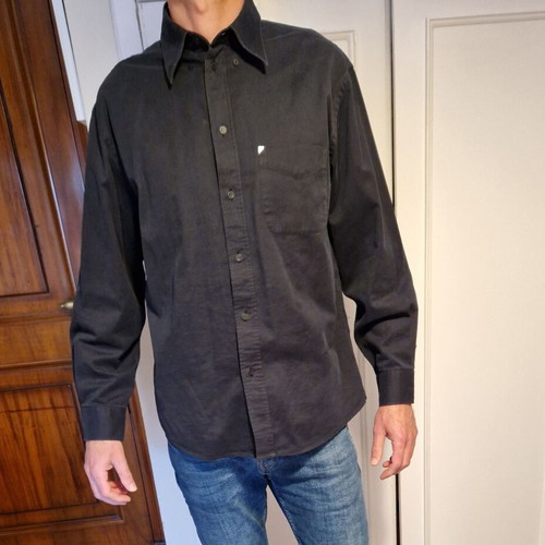 New Man shirt used, black, size 5 (L/XL), 100% cotton