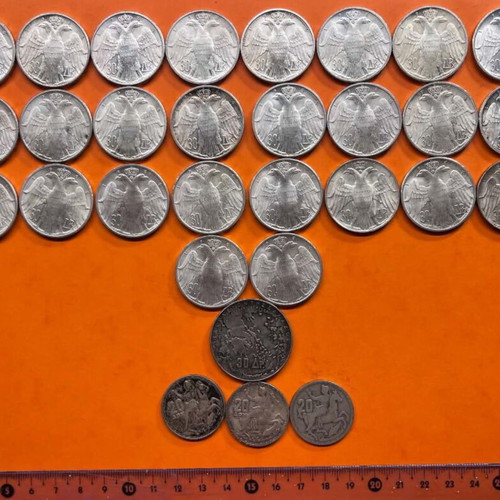 Silver Greek Coins Lot of 36, like new, Royal Wedding 1964 and others
