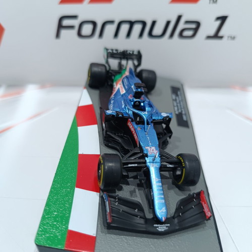 Formula 1 Alpine A521 Fernando Alonso Saudi Arabian GP 2021 1:43 Diecast model like new