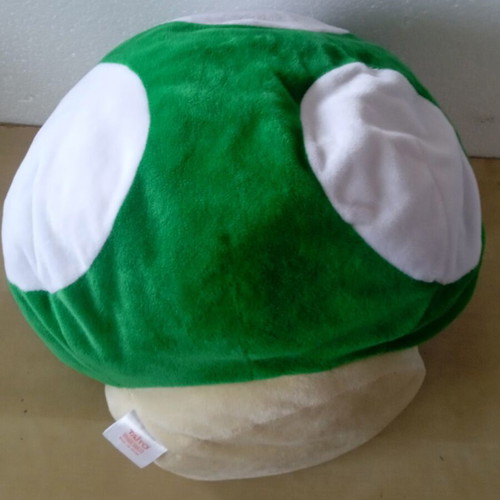 Taito Super Mario Mushroom plush pillow used