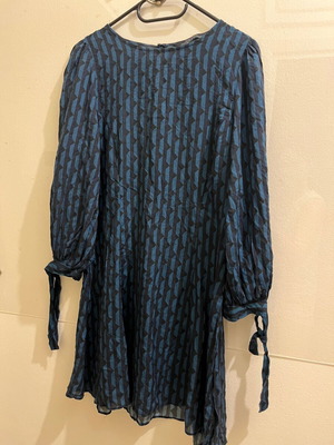Zara Woman Premium Denim Mini Dress like new, blue and black