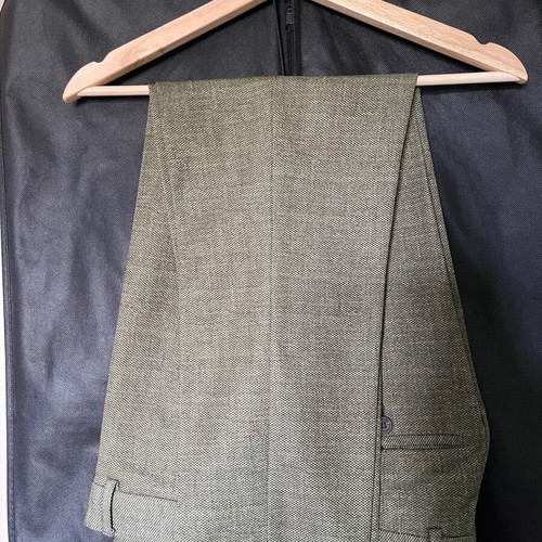 Men's handmade suit like new, medium size, sage color