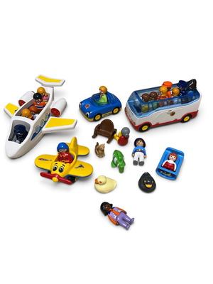 Playmobil 123 used set with figures and vehicles