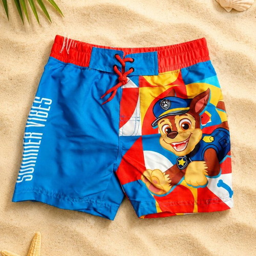 Paw Patrol Swim Shorts new, Chase design, blue and red