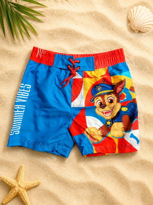 Paw Patrol Swim Shorts new, Chase design, blue and red