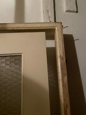 Ξύλινη πόρτα μεταχειρισμένη 62.5x206cm με τζάμι κυψέλης