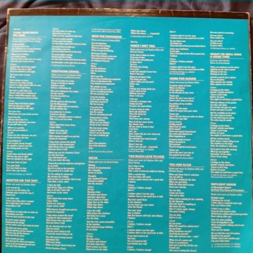 Crosby Stills and Nash Daylight Again LP album used, rock