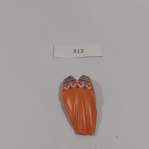 Playmobil Mexican Poncho Orange like new #312