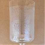  Ποτήρια 11 κρυστάλλινα με εγχάρακτα φυτικά μοτίβα, περίπου 120 ετών.
