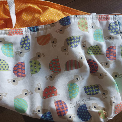 Cloth toy storage bag used