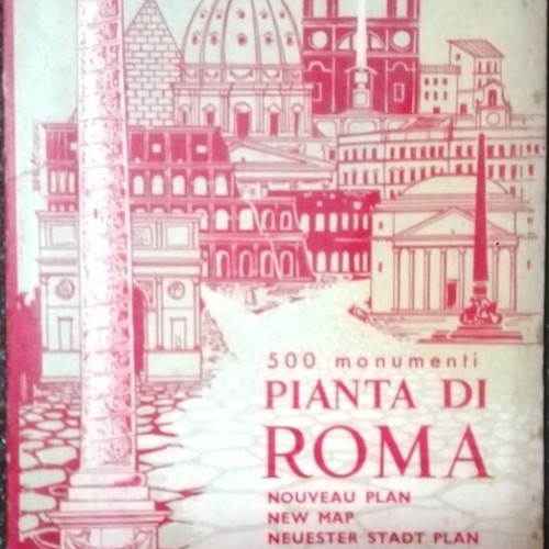 Map 500 Monuments of Rome used, foldable