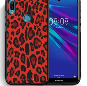 Animal Red Leopard - Huawei Y6 2019 θήκη
