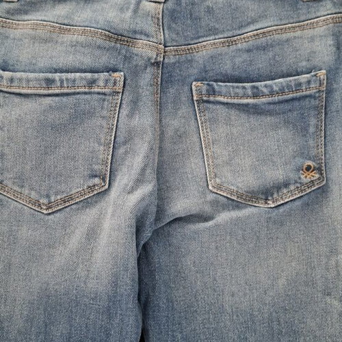 Benetton girls' blue jeans like new, size 10-11 years