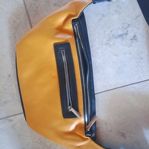 Women's crossbody bag new, white and orange