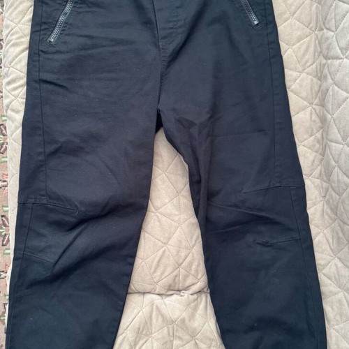 Benetton black military style pants like new with zipper pockets