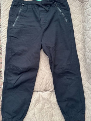 Benetton black military style pants like new with zipper pockets