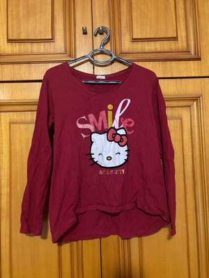 Oysho pajama top used, red, size XL